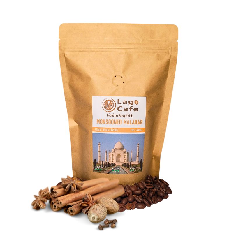 India Monsooned Malabar arabica kávé